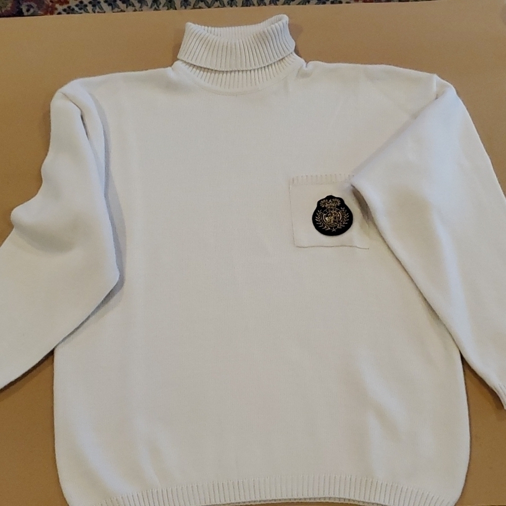 Vintage Chaus Sweater beige with emblem size large